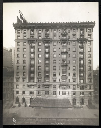 Hotel Woodstock osoitteessa 127 West 43rd Street, New York, 1911 tai 1912 (hopeagelatiiniprintti) tekijältä Byron Company