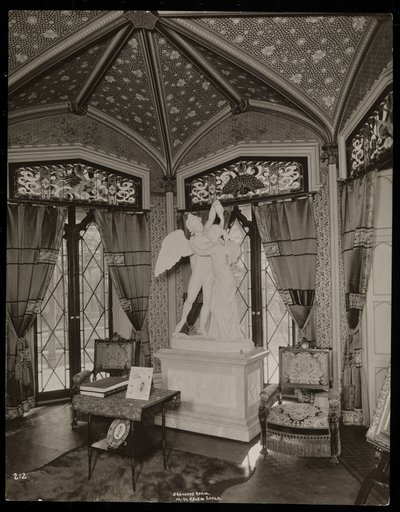 Helen Gouldin kartanon salonki (myöhäinen Jay Gouldin asuinpaikka) Tarrytownissa, New Yorkissa, 1893-94 (hopeagelatiiniprintti) tekijältä Byron Company