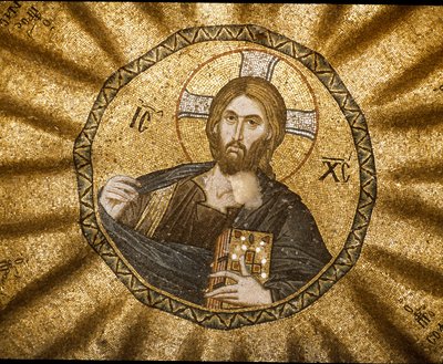 Kristus pantokraattori (tai Kristus kirkkaudessa) (Mosaiikki tekijältä Byzantine