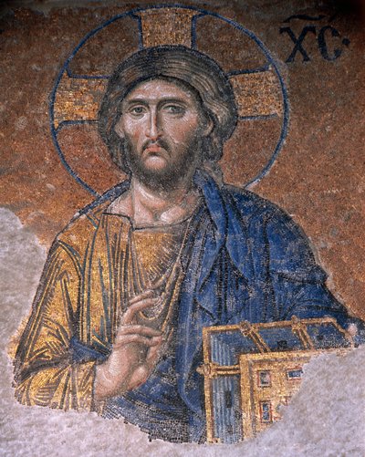 Deesis Kristus Hagia Sofiassa (mosaiikki) tekijältä Byzantine