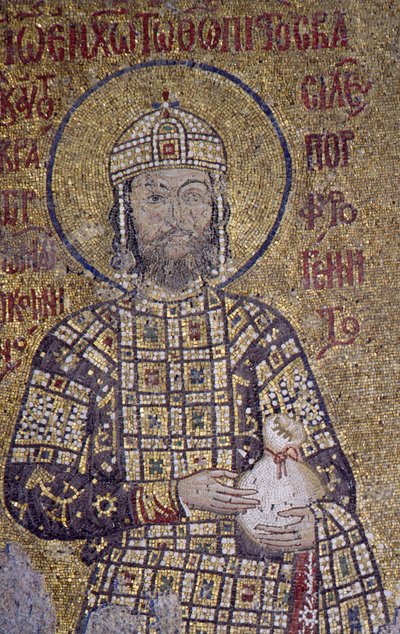 Keisari Johannes Komnenus Hagia Sofiassa (mosaiikki) tekijältä Byzantine
