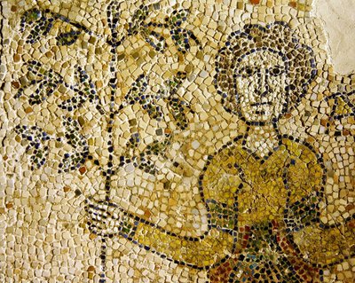 Eevan ja tiedon puun esitys, 1213 (mosaiikki) tekijältä Byzantine