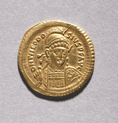 Solidus Theodosius II ja Valentinianus III tekijältä Byzantine