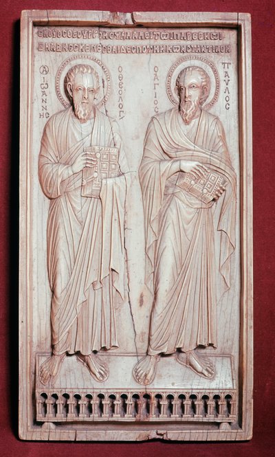 Pietari ja Paavali (norsunluun diptyykkielementti tekijältä Byzantine