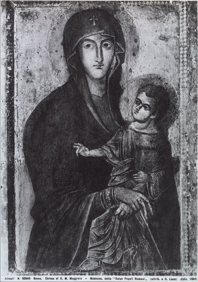 Salus Populi Romani (tempera paneelissa) tekijältä Byzantine Byzantine