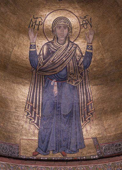 Neitsyt Orans, n. 1037 tekijältä Byzantine Byzantine