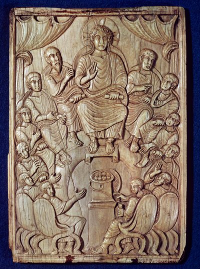 Kristus kahdentoista apostolin kanssa tekijältä Byzantine School