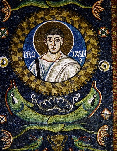 St. Protasio (mosaiikki) tekijältä Byzantine School