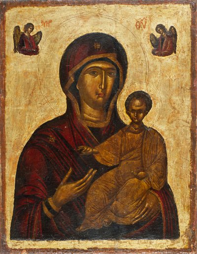 Neitsyt Hodegetria, 1500-luku. tekijältä Byzantine icon.