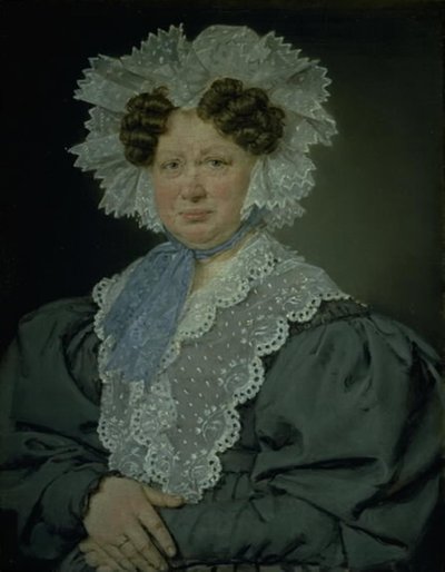 Kamariherra Kirsten Stampe s. Kaas (1766-1842) meni naimisiin vuonna 1793 Nysøn kamariherra Holger Baron Stampen kanssa tekijältä C.A. Jensen