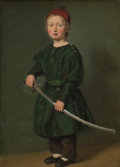 Yksi taiteilijan pojista tekijältä C.A. Jensen