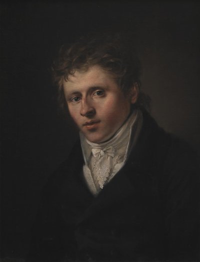 Taidemaalari Johan Christian Dahlin muotokuva tekijältä C.A. Jensen