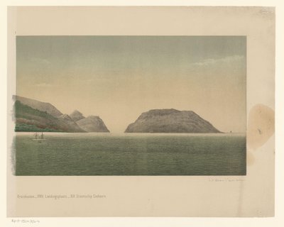 Näkymä Suur-Acehin rannikolle, ensimmäisen Acehin tutkimusmatkan laivasto rannikon edustalla, osa neljä The Greater Aceh Road (otsikko esineessä) tekijältä C.A. Whitten