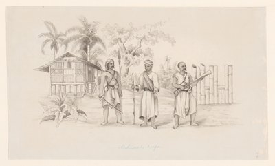 Atchinean joukot (nimi esineessä) tekijältä C.D. Wulf (attributed to)