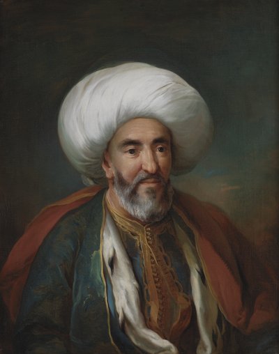 Tripolin suurlähettilään Mahmoud Agasin muotokuva tekijältä C.G. Pilo