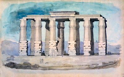 Muinainen egyptiläinen temppeli, Egypti, 1800-luku tekijältä CH Smith