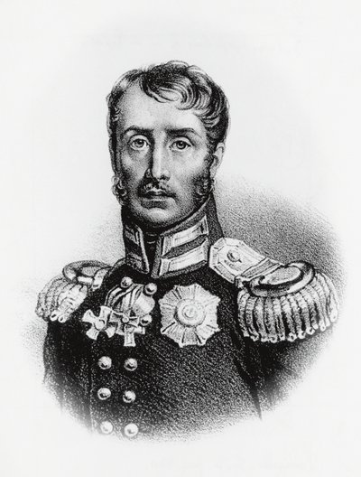 Frederick William III:n (1770-1840), Preussin kuninkaan muotokuva vuodelta 1797, kaiverrus tekijältä J.B. and Brown J. Rowbotham