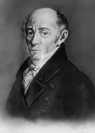 Muzio Clementin (1752-1832), italialaisen säveltäjän ja pianistin muotokuva, kaiverrus tekijältä J.B. and Brown J. Rowbotham