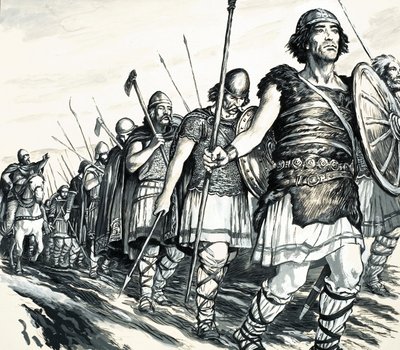 Sankari vai roisto: Rautahyökkääjä (guassi paperille) tekijältä C.L. Doughty