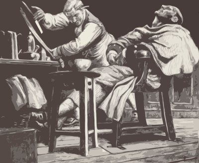 Sweeney Todd (litografia) tekijältä C.L. Doughty