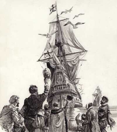 Kultainen hindu (guassi paperille) tekijältä C.L. Doughty