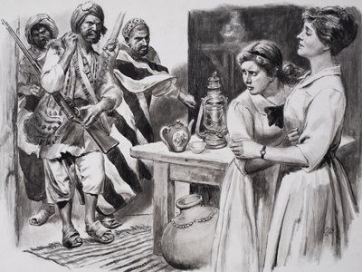 Peshawarin sankaritar (guassi paperille) tekijältä C.L. Doughty