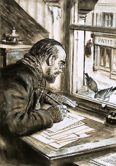 Sanojen soturi, Emile Zola (guassi paperille) tekijältä C.L. Doughty