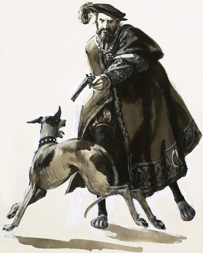 Thomas Seymour purki vihaansa ampumalla yhden kuninkaan koirista - tekijältä C.L. Doughty