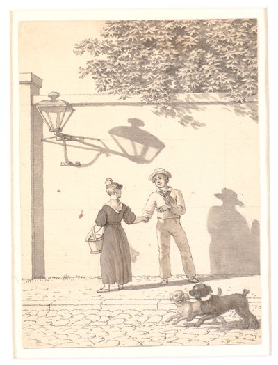 Merimies jättää tyttärensä tekijältä Christoffer Wilhelm Eckersberg