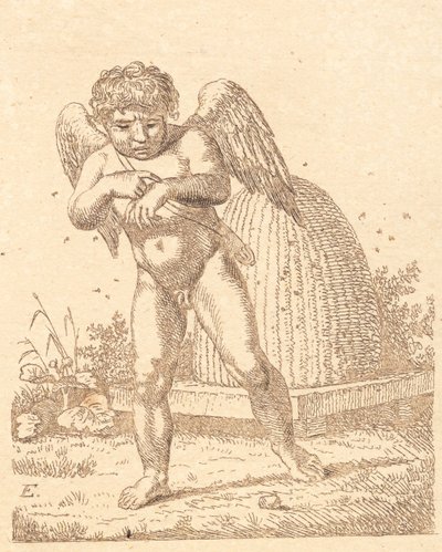 Mehiläisen purema Amor tekijältä Christoffer Wilhelm Eckersberg