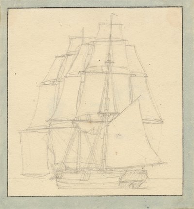 Priki jibsaililla tekijältä Christoffer Wilhelm Eckersberg