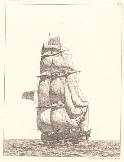 Pohjois-Amerikan brigi tekijältä Christoffer Wilhelm Eckersberg