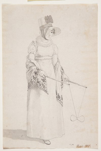 Esiselvitys "Näkymä Meudonin linnasta Pariisin lähellä" tekijältä Christoffer Wilhelm Eckersberg