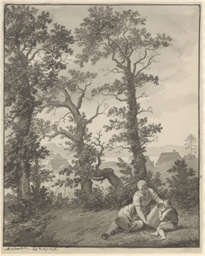 Skjoldnæsholmin ympäristöltä tekijältä Christoffer Wilhelm Eckersberg