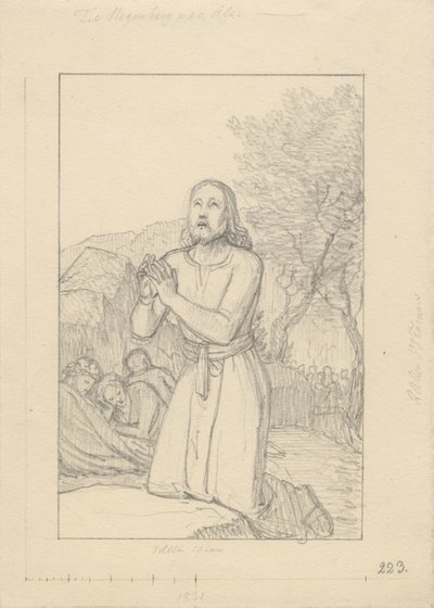 Kristus Getsemanessa. tekijältä Christoffer Wilhelm Eckersberg