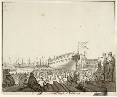 Linjalaiva Prins Christian Frederik ajaa karille tekijältä Christoffer Wilhelm Eckersberg
