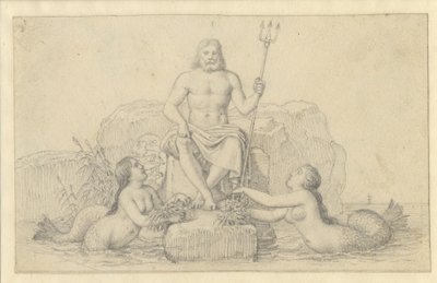 Neptunus ja kaksi nereidiä. tekijältä Christoffer Wilhelm Eckersberg