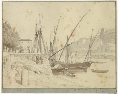 Porta de Ripa Grande, Rooma tekijältä Christoffer Wilhelm Eckersberg