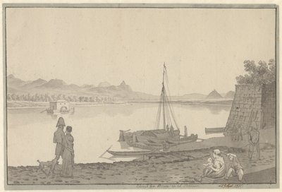 Näkymä Bonnista ylös Reinin tekijältä Christoffer Wilhelm Eckersberg