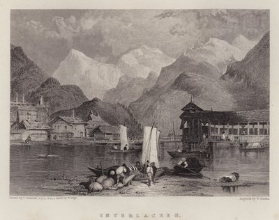 Interlachen (väri litho) tekijältä C. (after) Stanfield