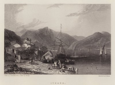 Ithaca (väri litho) tekijältä C. (after) Stanfield