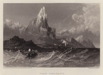 Teneriffen huippu (väri litho) tekijältä C. (after) Stanfield