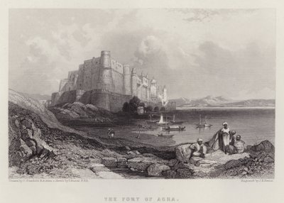 Agran linnoitus (väri litho) tekijältä C. (after) Stanfield