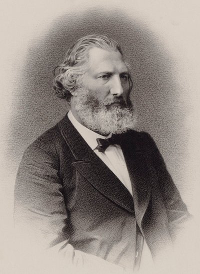 Muotokuva säveltäjä Auguste François Morelista 1809-1881, noin 1860. tekijältä C. Bornemann