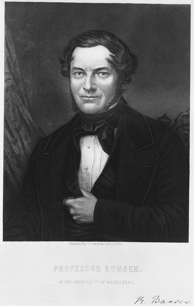 Robert Bunsen, saksalainen kemisti, 1850-luku tekijältä C. Cook