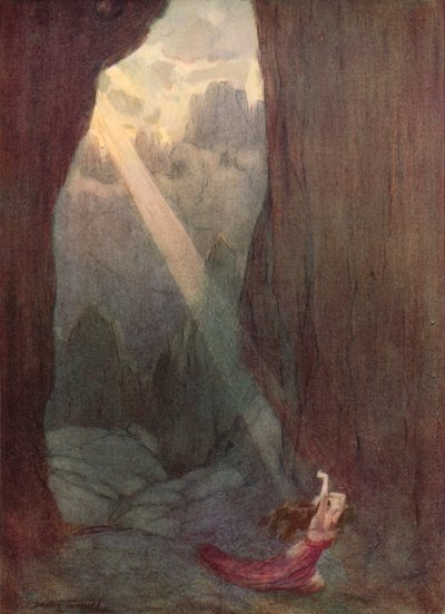 Laakson läpi (väri litho) tekijältä C. Dudley (after) Tennant