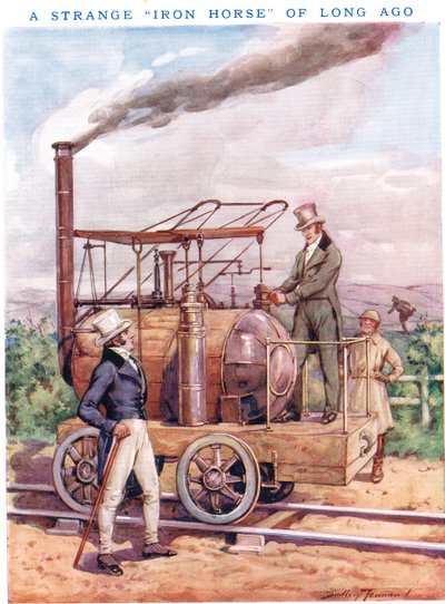 Outo "rautahevonen" kauan sitten, kuvitus "Newnes