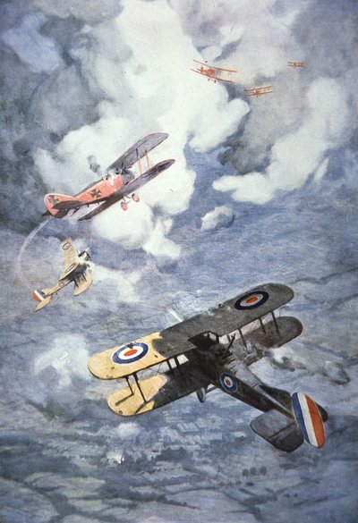 Britit vastaan saksalaiset lentokoneet tekijältä C. Dudley Tennant