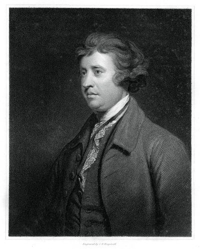 Edmund Burke, angloirlantilainen valtiomies, kirjailija, puhuja, poliittinen teoreetikko ja filosofi, 1834. tekijältä C. E. Wagstaff