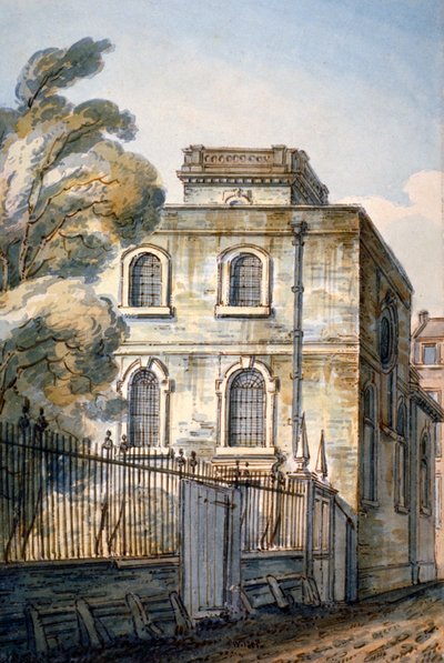 Church of All Hallows the Great, Upper Thames Street, Lontoo, 1813 tekijältä C John M Whichelo